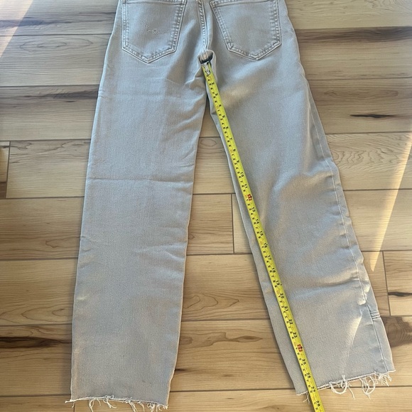 We The Free Risk Taker high rise straight jeans in taupe size 24 - Picture 12 of 12